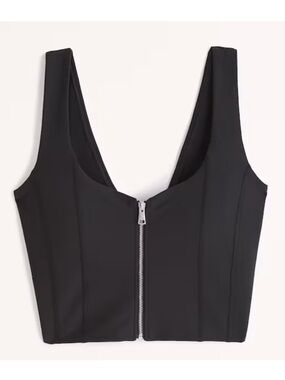 Abercrombie and Fitch YPB - NWOT Zip Front Crop Top - Size Medium